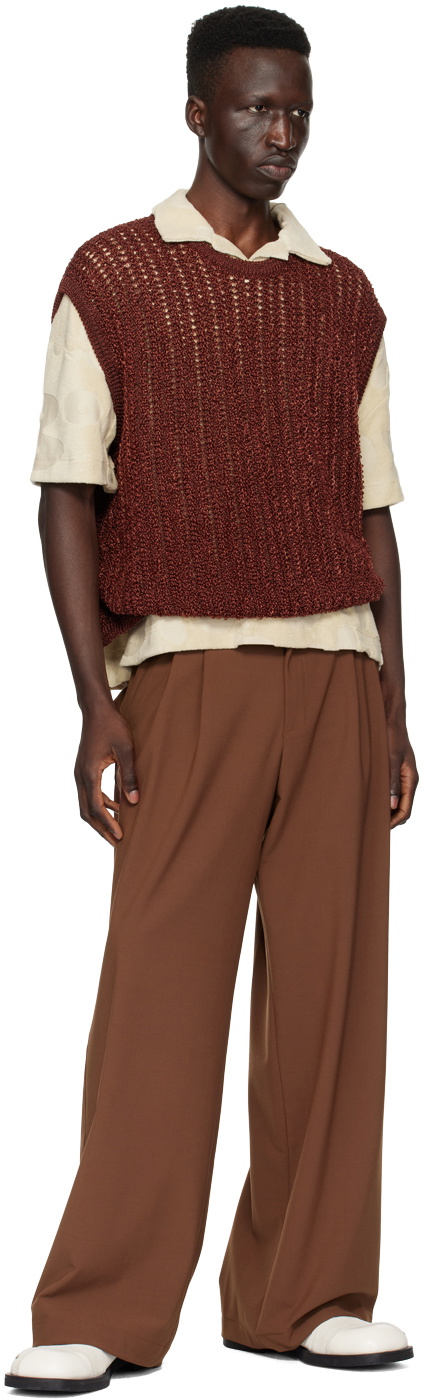 Bonsai Burgundy Crewneck Vest