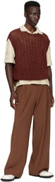 Bonsai Burgundy Crewneck Vest
