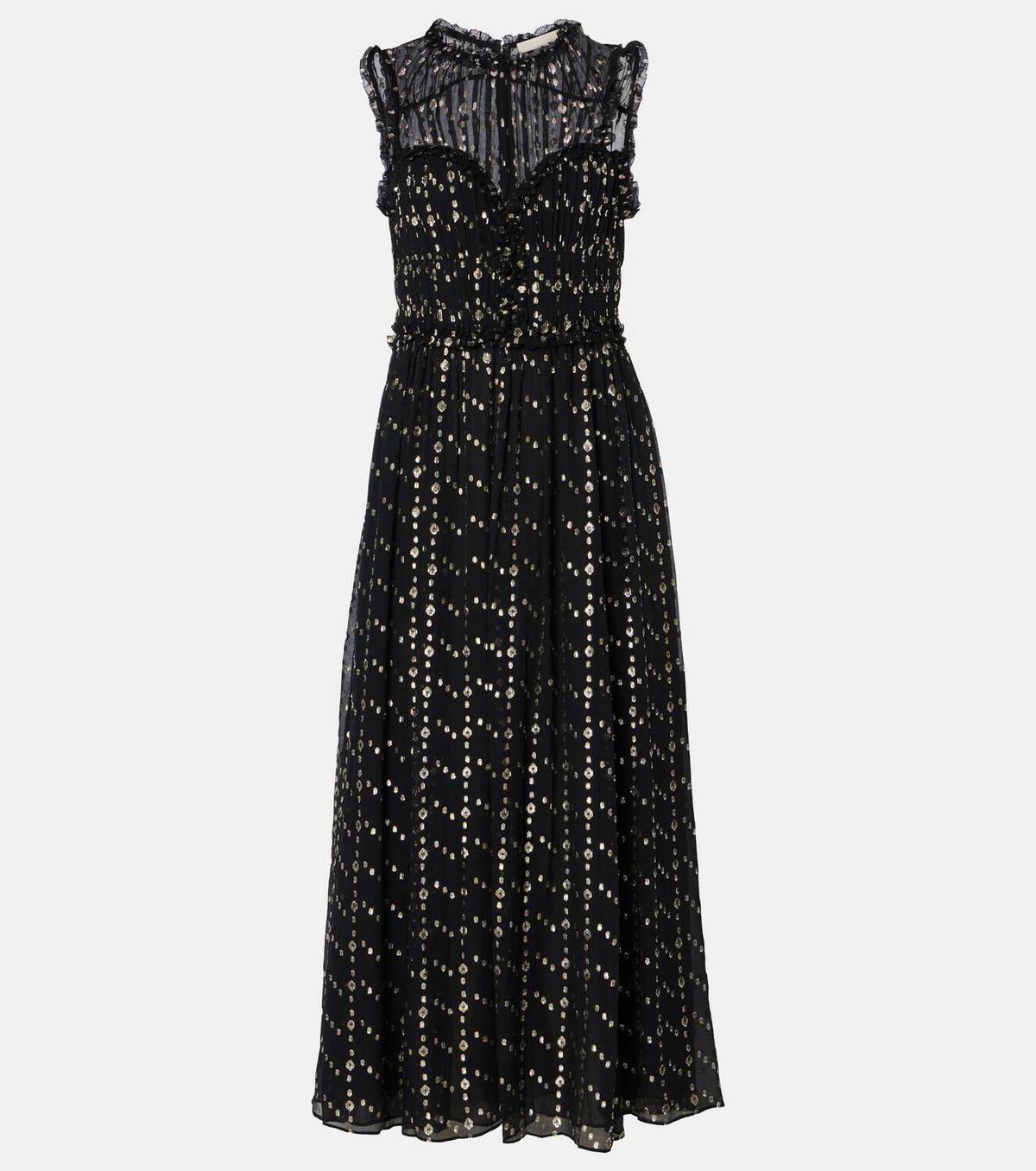 Ulla Johnson Kasia silk-blend lamé maxi dress Ulla Johnson