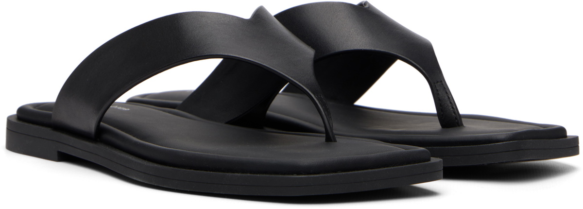 rag & bone Black Gracie Thong Sandals