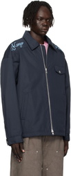 Kenzo Navy Kenzo Paris 'Kenzo Paris Chainstitch' Coach Jacket