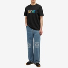 Loewe Men's Embroidered Logo T-Shirt in Black