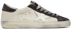 Golden Goose White & Gray Super-Star Sneakers