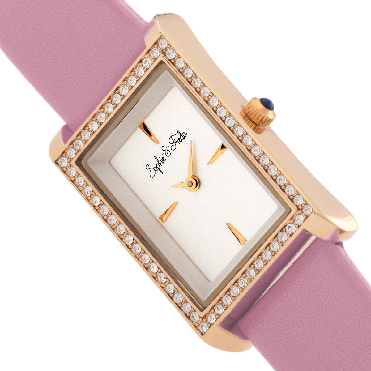 Sophie And Freda Wilmington Quartz Crystal Silver Dial Ladies Watch SF5606