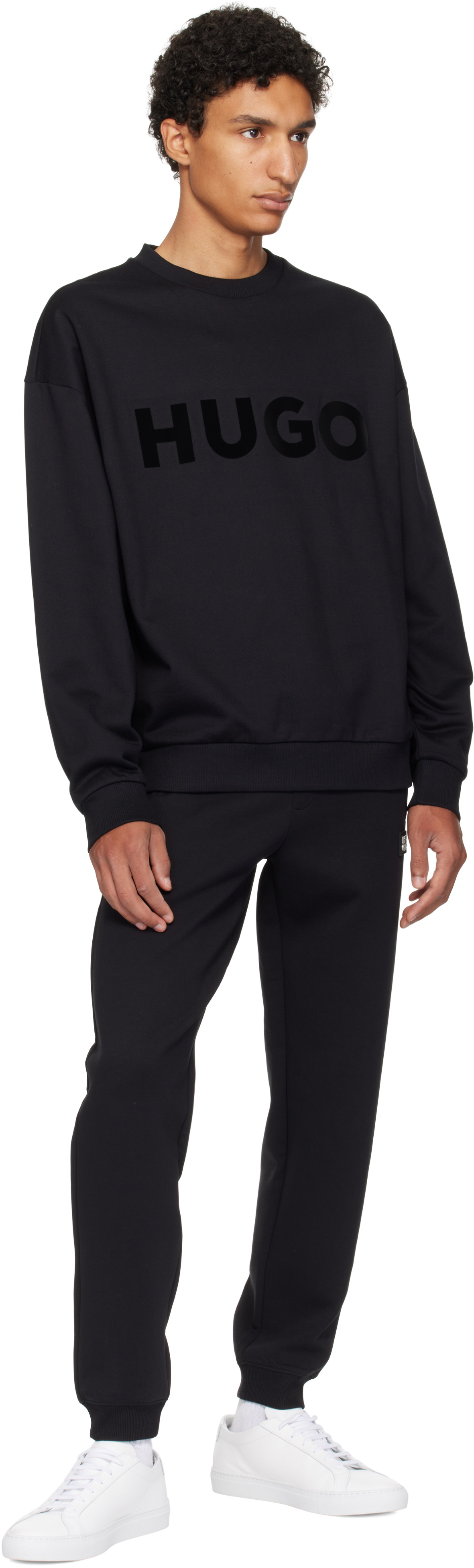Hugo Black Oversize-Fit Sweatshirt