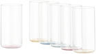 KANZ Multicolor Iride Longdrink Glass Set