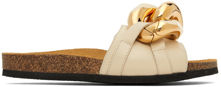 Photo: JW Anderson Beige Chain Slides