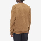 Fred Perry Authentic Men's Borg Fleece Crew Sweat in Shaded Stone