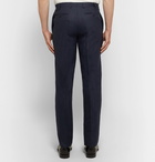 Canali - Navy Slim-Fit Stretch-Wool Trousers - Men - Navy