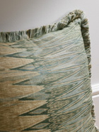 Soho Home - Andal Fringed Printed Linen Cushion