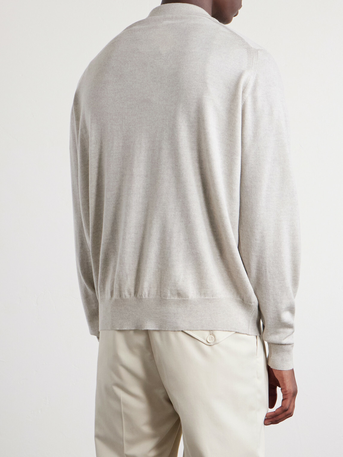 John Smedley - Tibor Merino Wool Cardigan - Gray