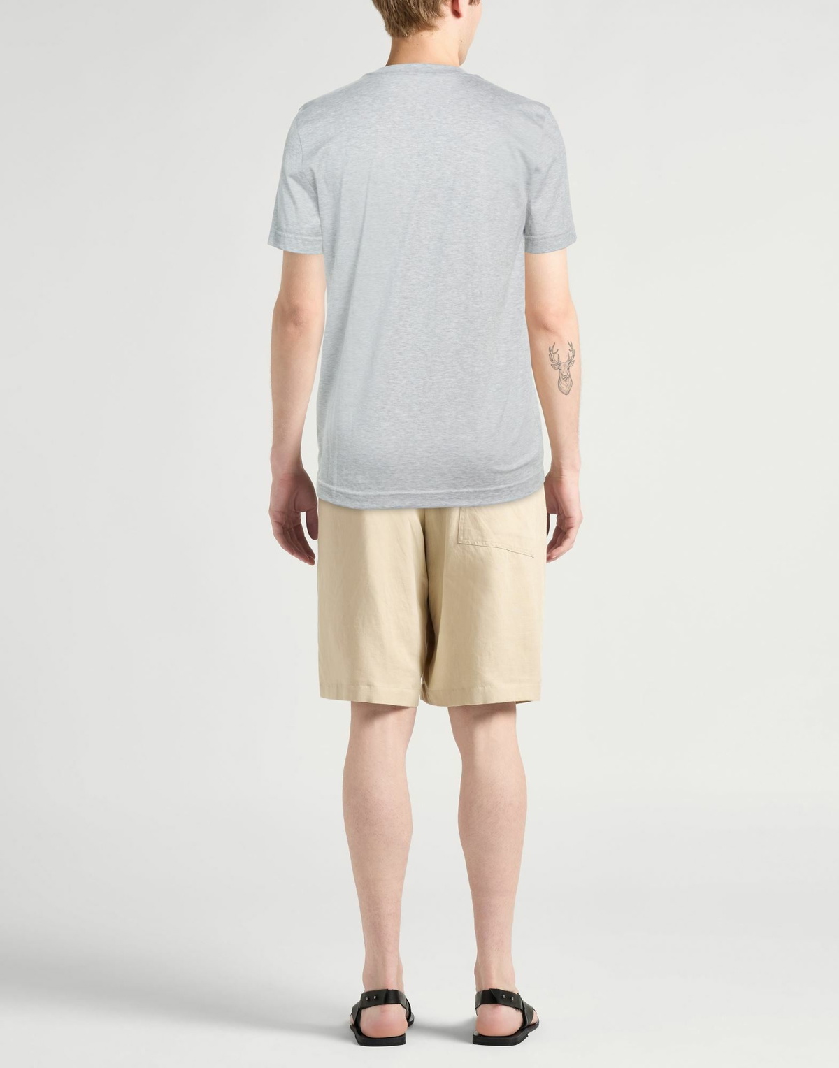 Kiton Mens T-shirt Light in Grey