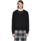 Neil Barrett Black Thunderbolt Chain Sweatshirt