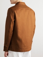 Zegna - Linen Overshirt - Brown