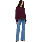 ANINE BING Burgundy Lee Polo