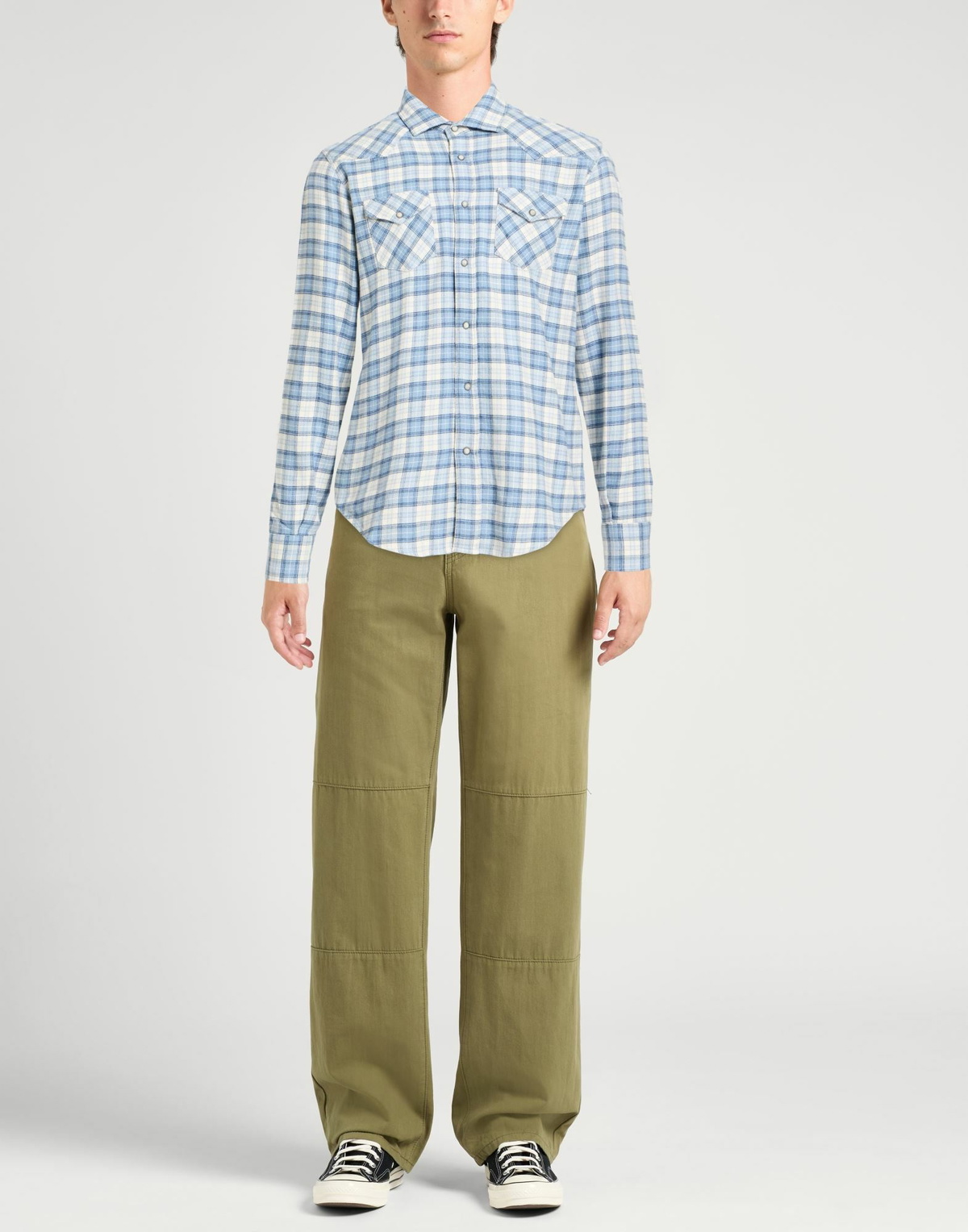 Eleventy Platinum Mens Shirt Light in Blue