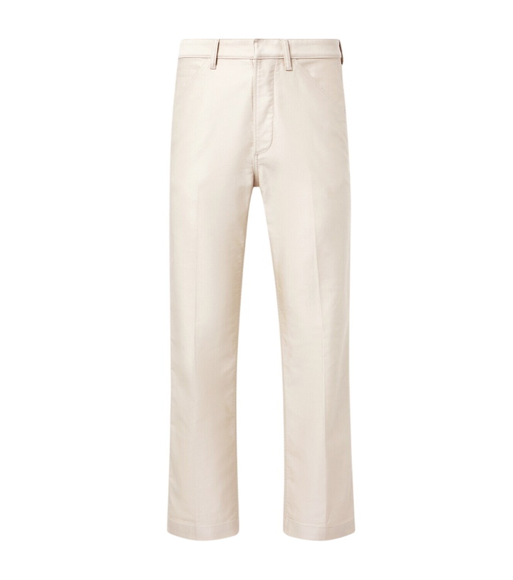 Photo: Tom Ford Cotton satin straight pants