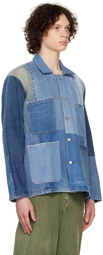 Re/Done Blue Levi's Edition Quilted Barn Denim Jacket