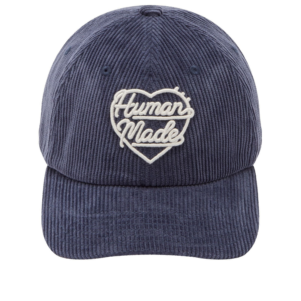 Human Made コーディロイキャップ Hロゴ Human Made Men's Heart Corduroy 6 Panel Cap in Navy Human Made