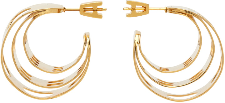 Photo: ALAÏA Gold Cutout Earrings