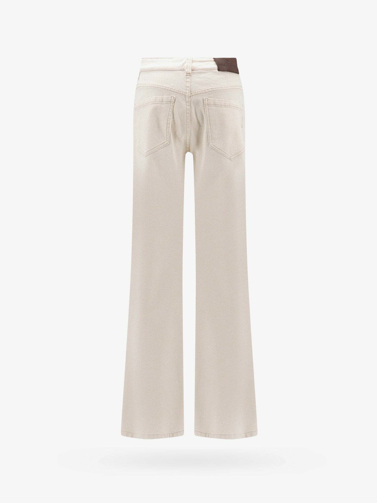 Pantalon Brunello Cucinelli Femme MPB95P8332_C6901 Anthracite/beige NEUF