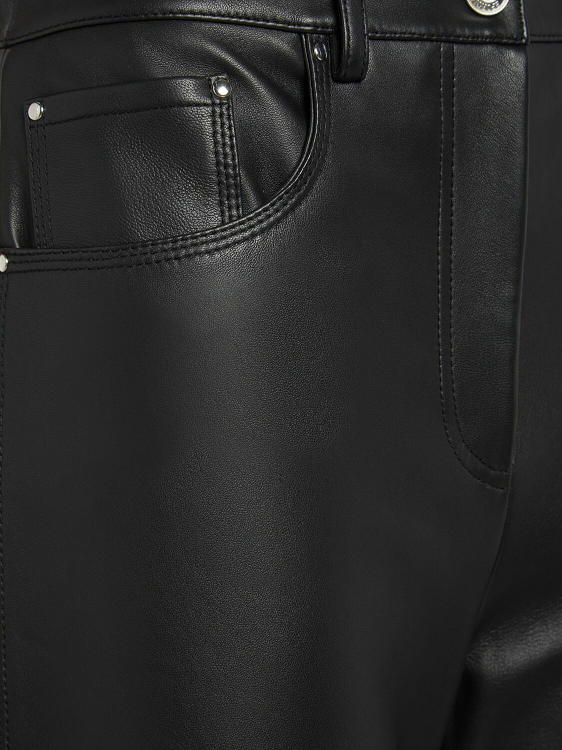 SPORTMAX Velo Leather Straight Pants Sportmax SPORTMAX Velo Leather Straight Pants Sportmax