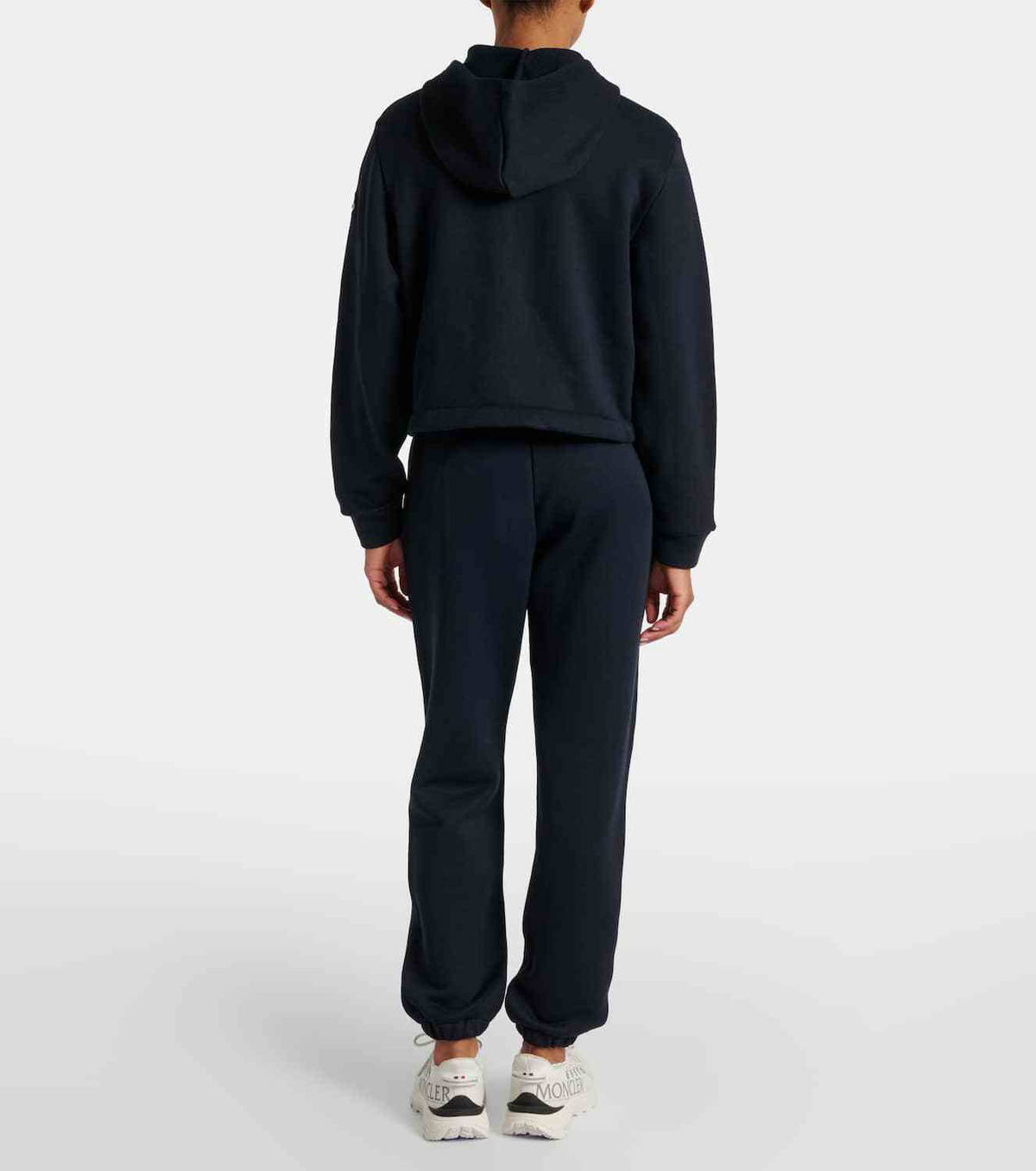 Moncler Cotton-blend jersey zip-up hoodie