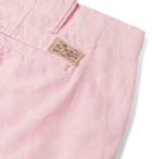 POLO RALPH LAUREN - Maritime Slim-Fit Linen and Cotton-Blend Shorts - Pink