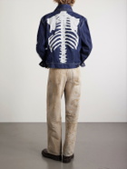 KAPITAL - Embroidered Denim Jacket - Blue