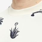 Jil Sander Men's Palm Tree Intarsia Cotton Crew Knit