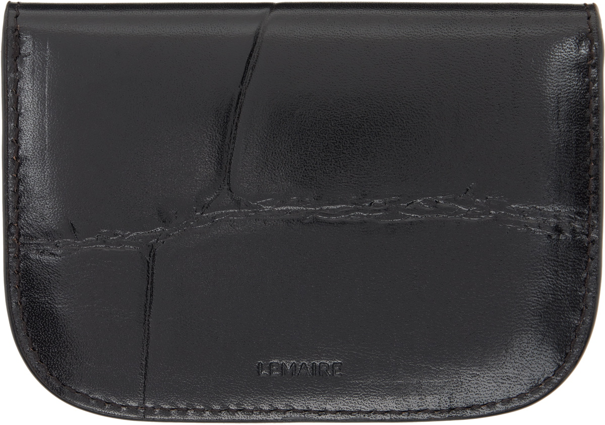 LEMAIRE Brown Soft Tab Card Holder