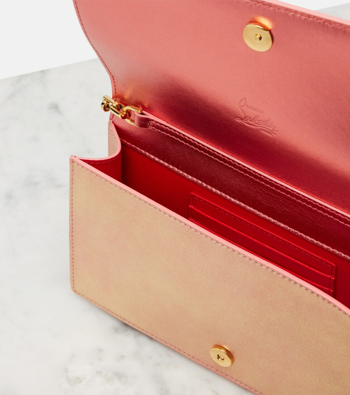 Christian Louboutin Bettina Small embellished leather clutch
