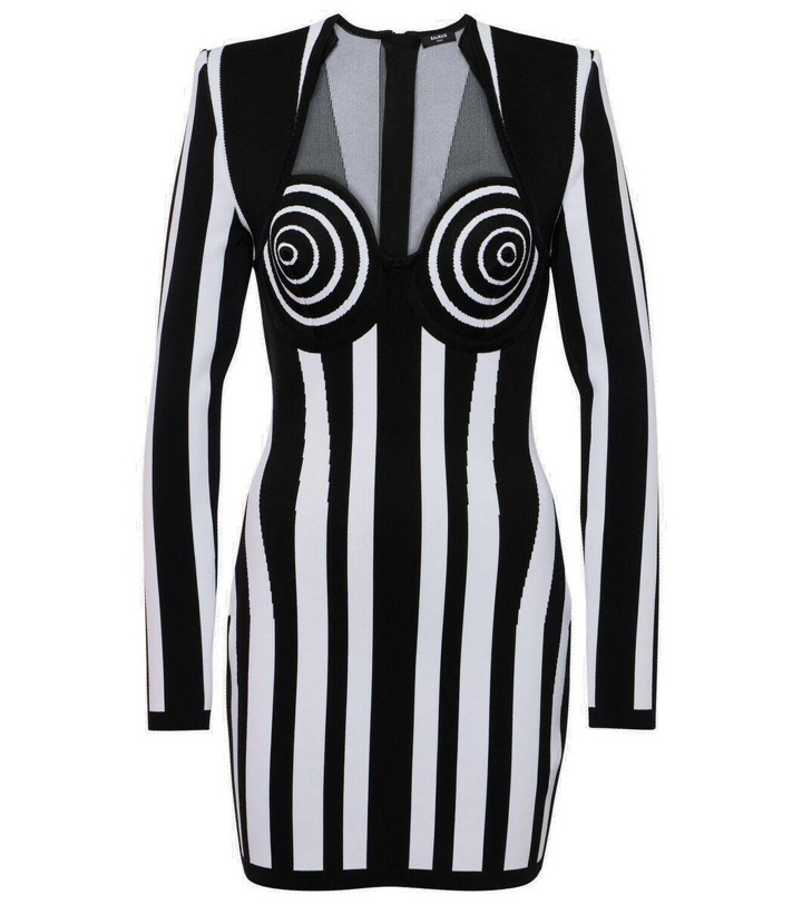 Photo: Balmain Striped minidress