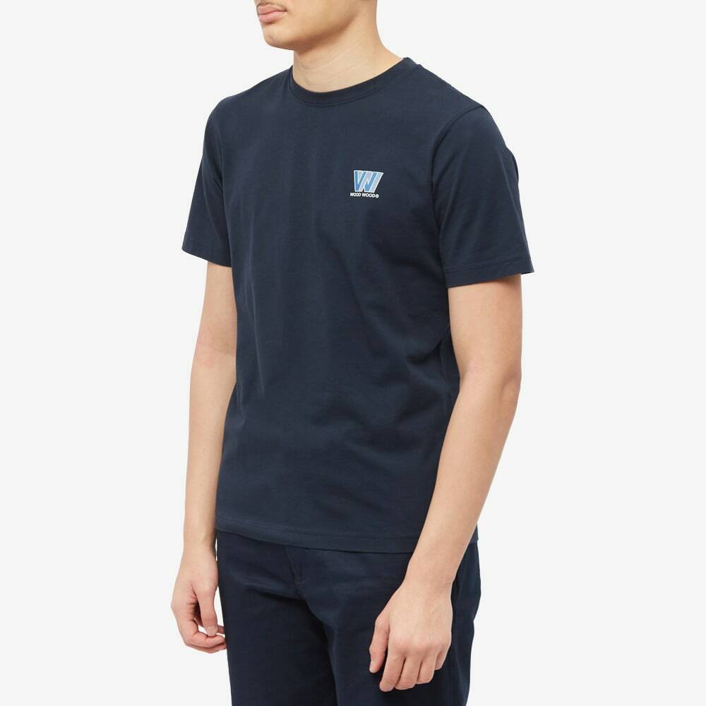 Wood Wood Men's Sami Logo T-Shirt in Navy Wood Wood