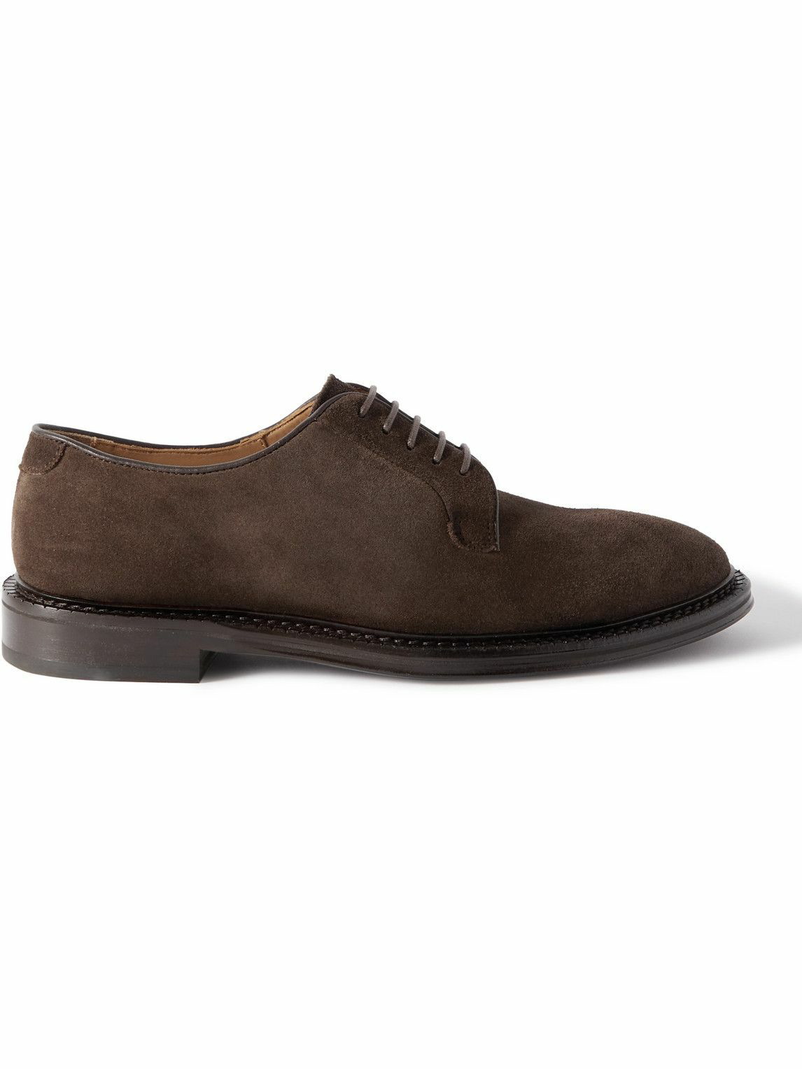 Mr P. - Suede Derby Shoes - Brown Mr P.