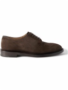 Mr P. - Suede Derby Shoes - Brown