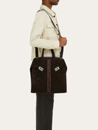 Ferragamo Mens Hug tote bag in Brown