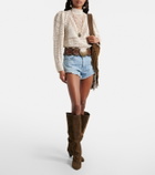 Alanui Island’s Diary denim shorts