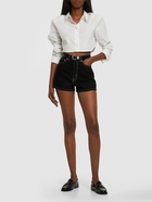 KENZO PARIS - Rinsed Cotton Denim Shorts