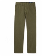 Polo Ralph Lauren - Straight-Leg Linen and Cotton-Blend Trousers - Green