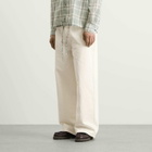 AMI Paris Men's Light Denim Wide Fit Jeans in White
