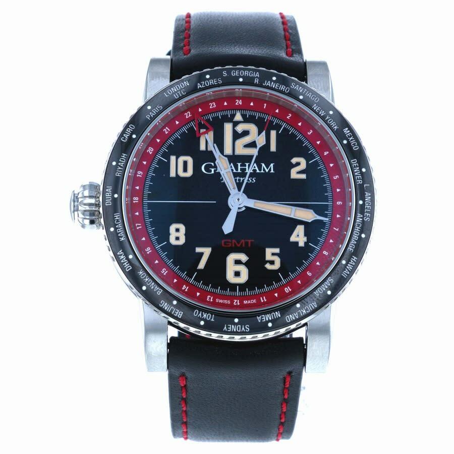 Graham Fortress City Gmt Automatic Black Dial Mens Watch 2FOBC.R01A