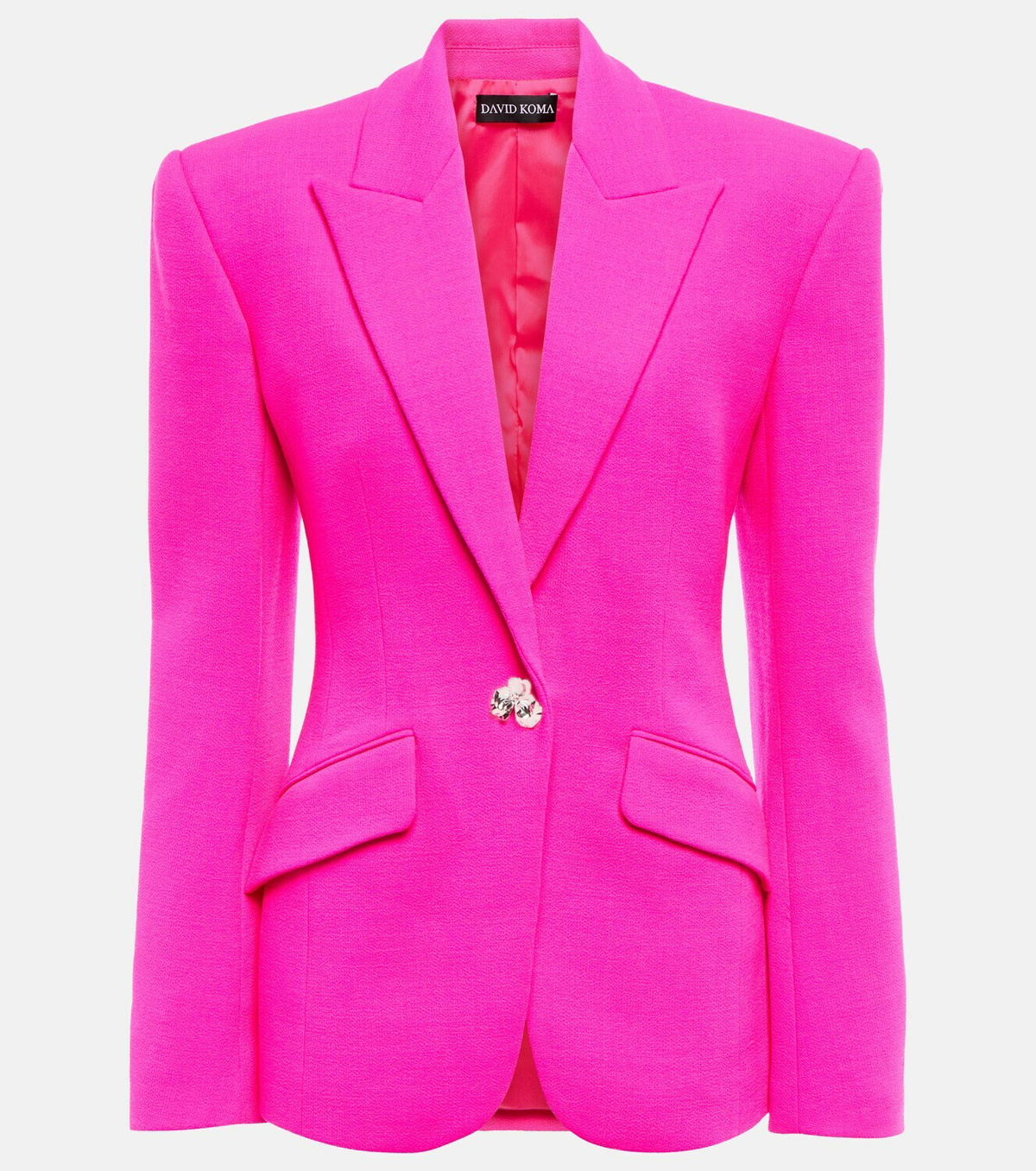 David Koma Embellished virgin wool blazer