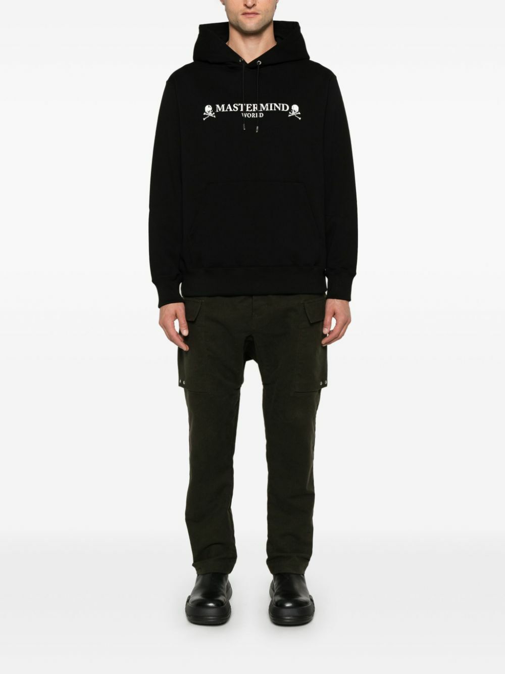 Mastermind World Logo-Print Hoodie MASTERMIND WORLD