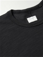 Rag & Bone - Varsity Flame Logo-Appliquéd Slub Cotton-Jersey T-Shirt - Black