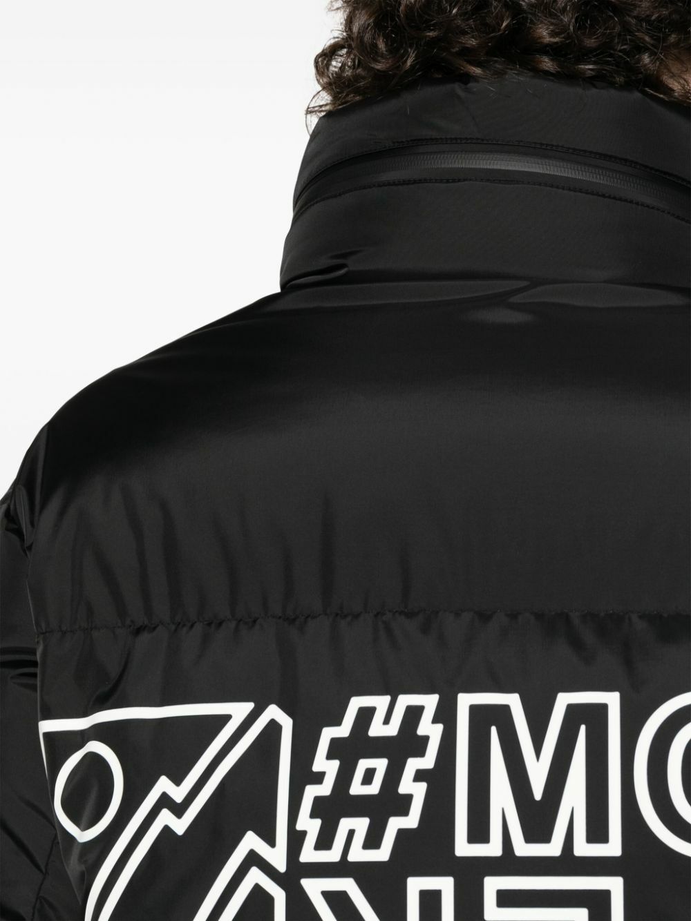 Moncler Grenoble Black Verdons Logo-Print Puffer Jacket Moncler