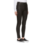 Rag and Bone Black High-Rise Leather Pants