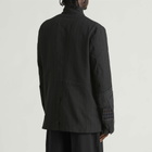 Junya Watanabe MAN Men's Patchwork Mixed Fabric Blazer in Grey White Mix