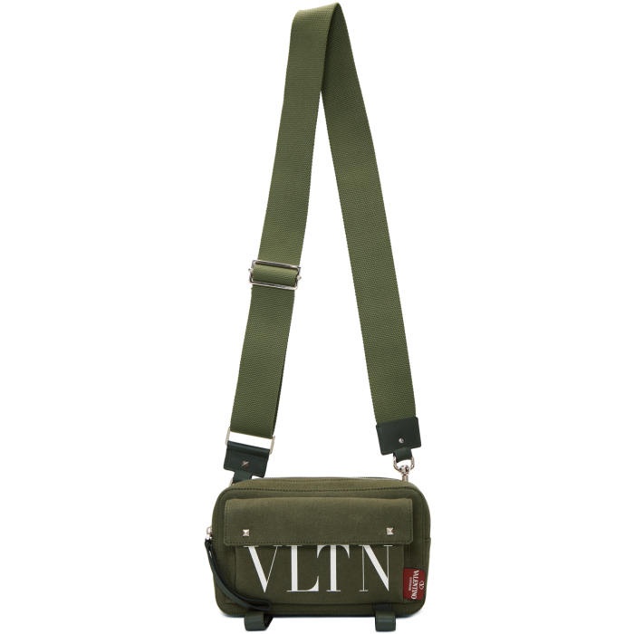 Photo: Valentino Green Valentino Garavani VTLN Khaki Body Bag