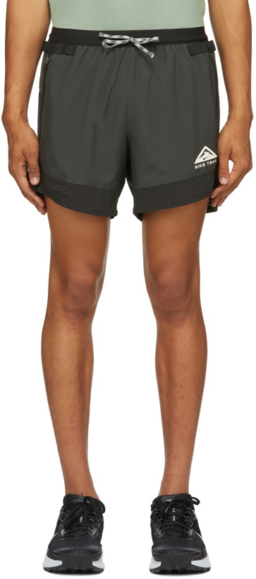 Photo: Nike Black & Grey Dri-FIT Flex Stride Trail Shorts
